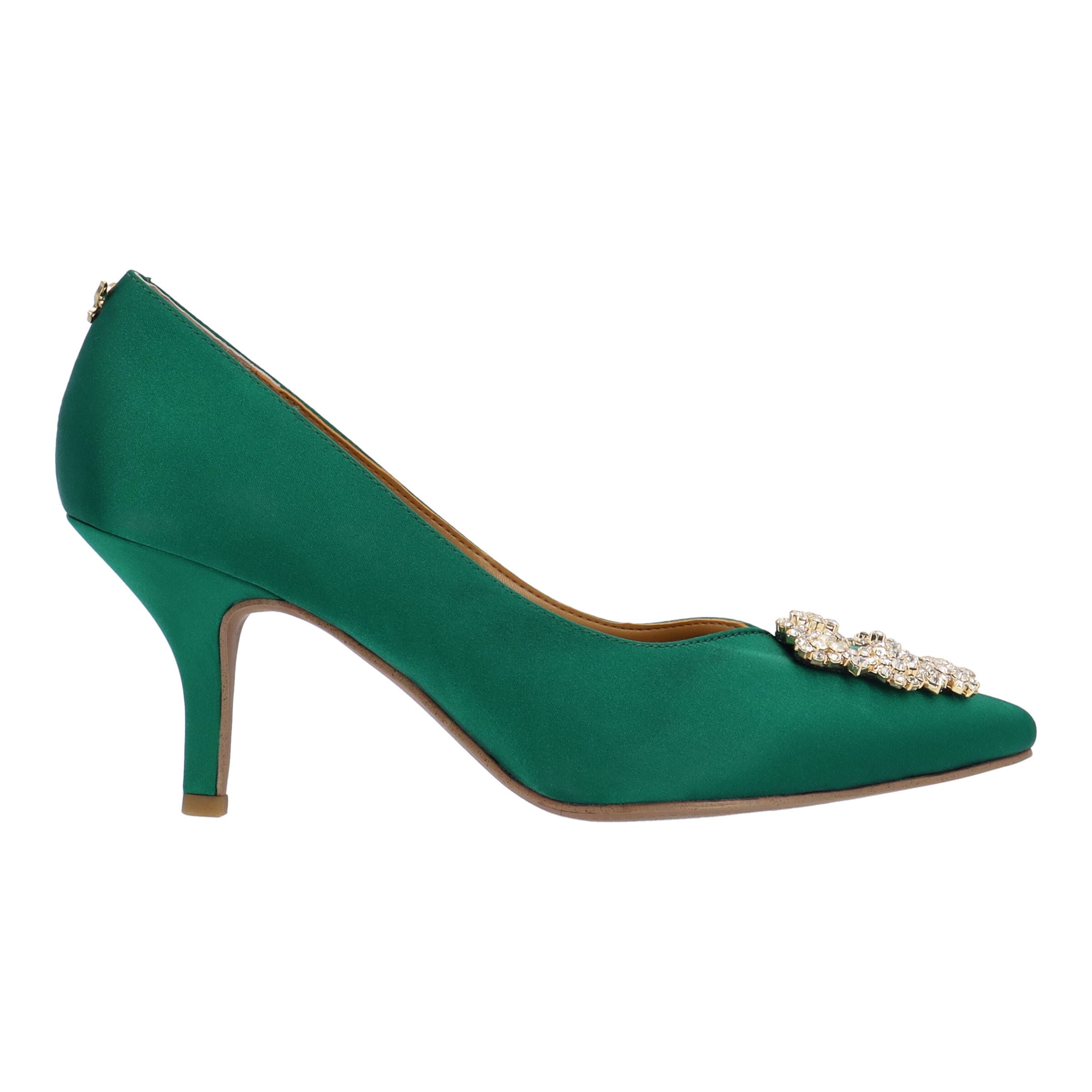 Ezara Slip-On Pump, EMERALD, alternate image number 3