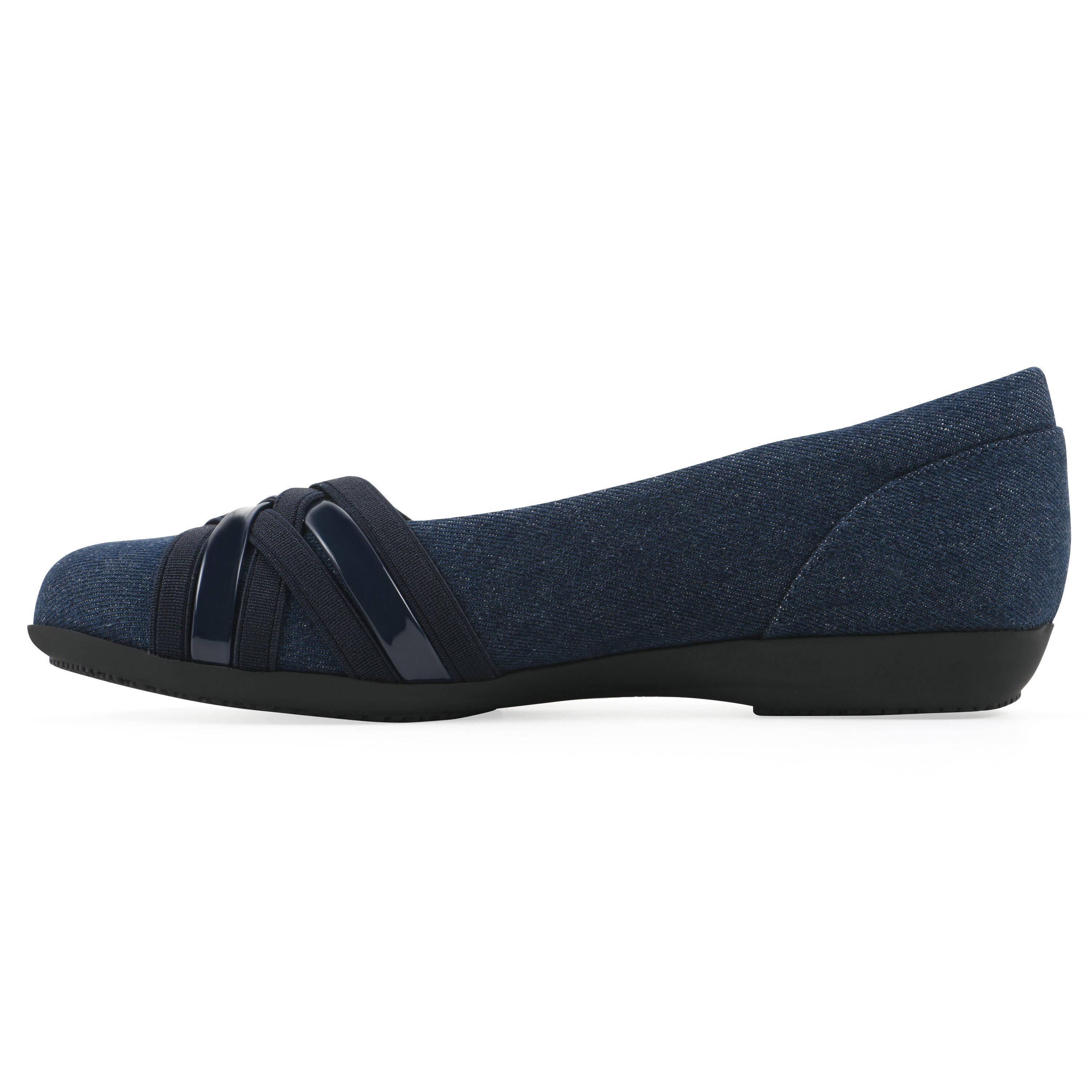 Chic Ballet Flat, DARK BLUE DENIM, alternate image number 3