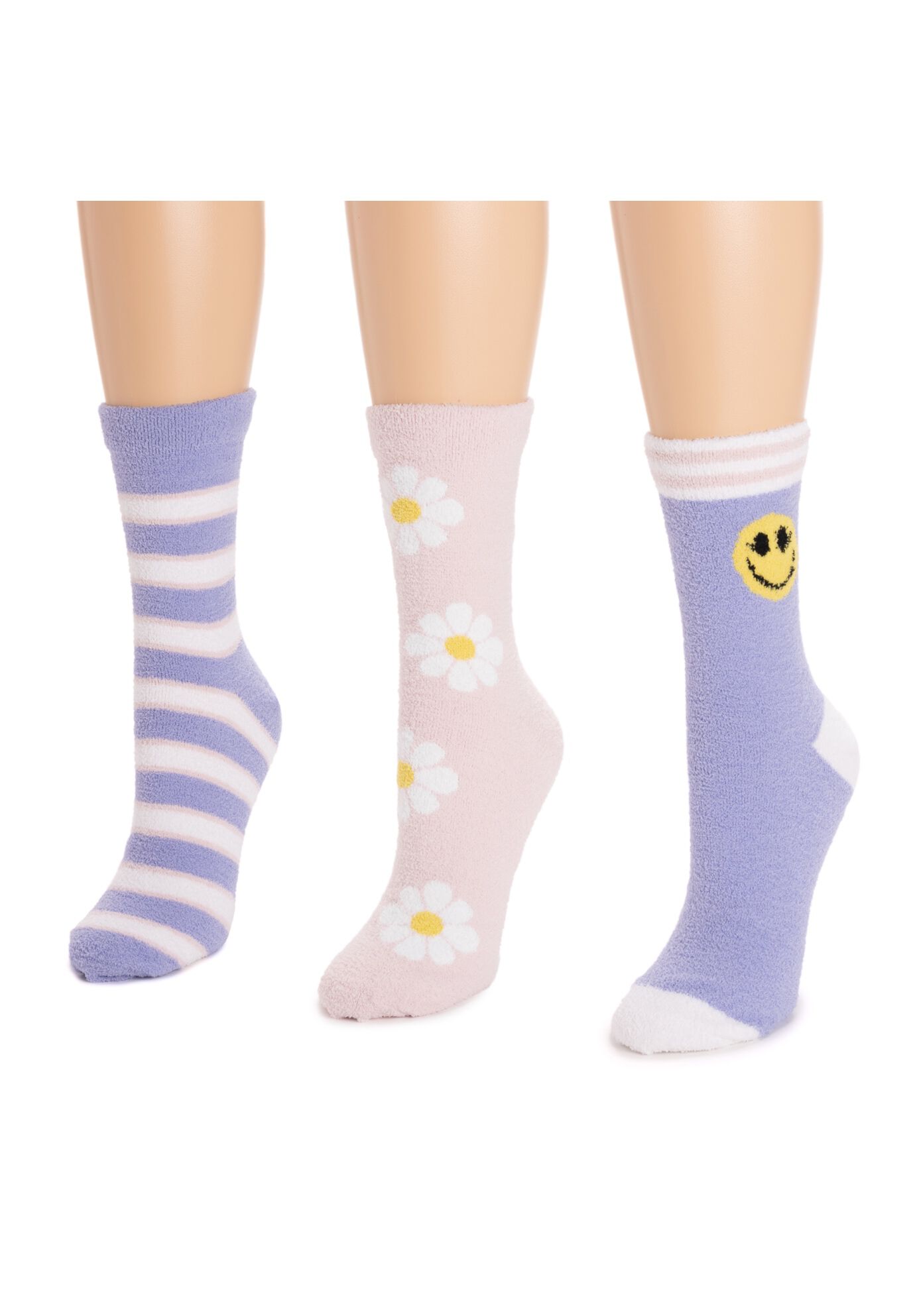 Women&#39;S 3 Pack Cozy Compression Crew Socks, , on-hover image number 1