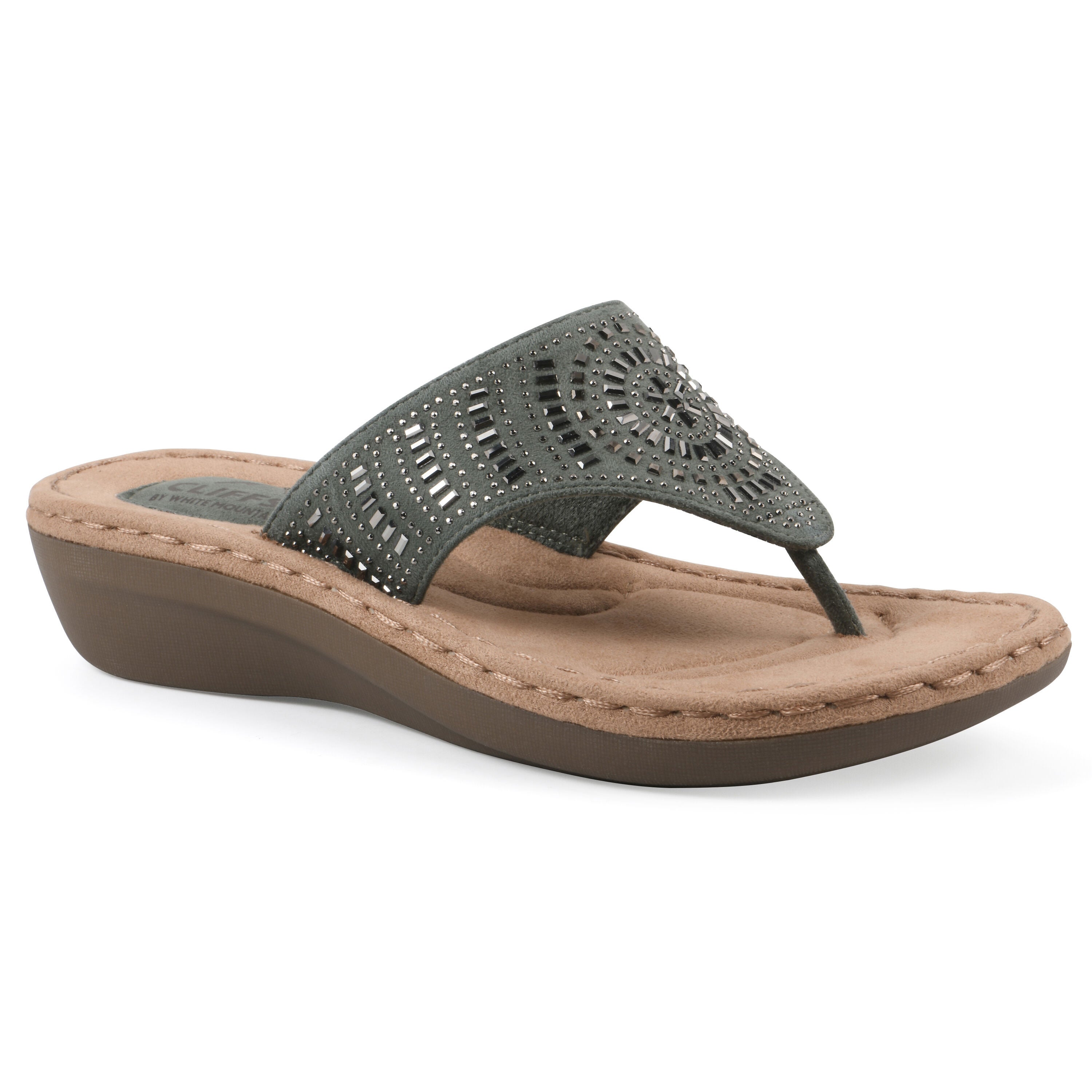 Cienna Thong Wedge Sandal, SAGE FABRIC, hi-res image number 0