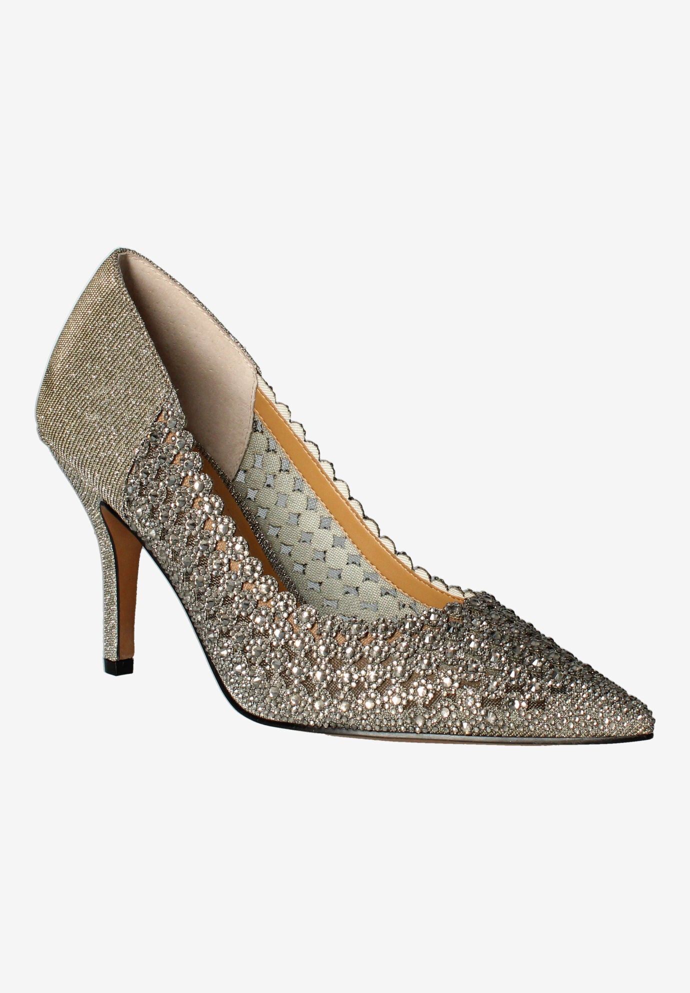 Sesily Slip On Pump, PEWTER GLITTER, hi-res image number 0