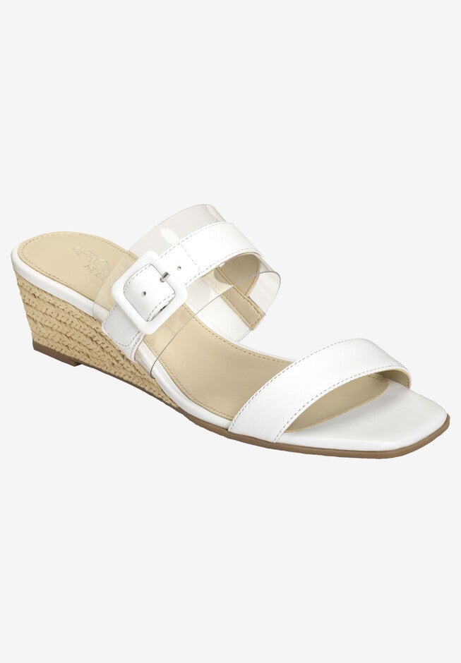 Network Wedge by Aerosoles®, WHITE LEATHER, hi-res image number null