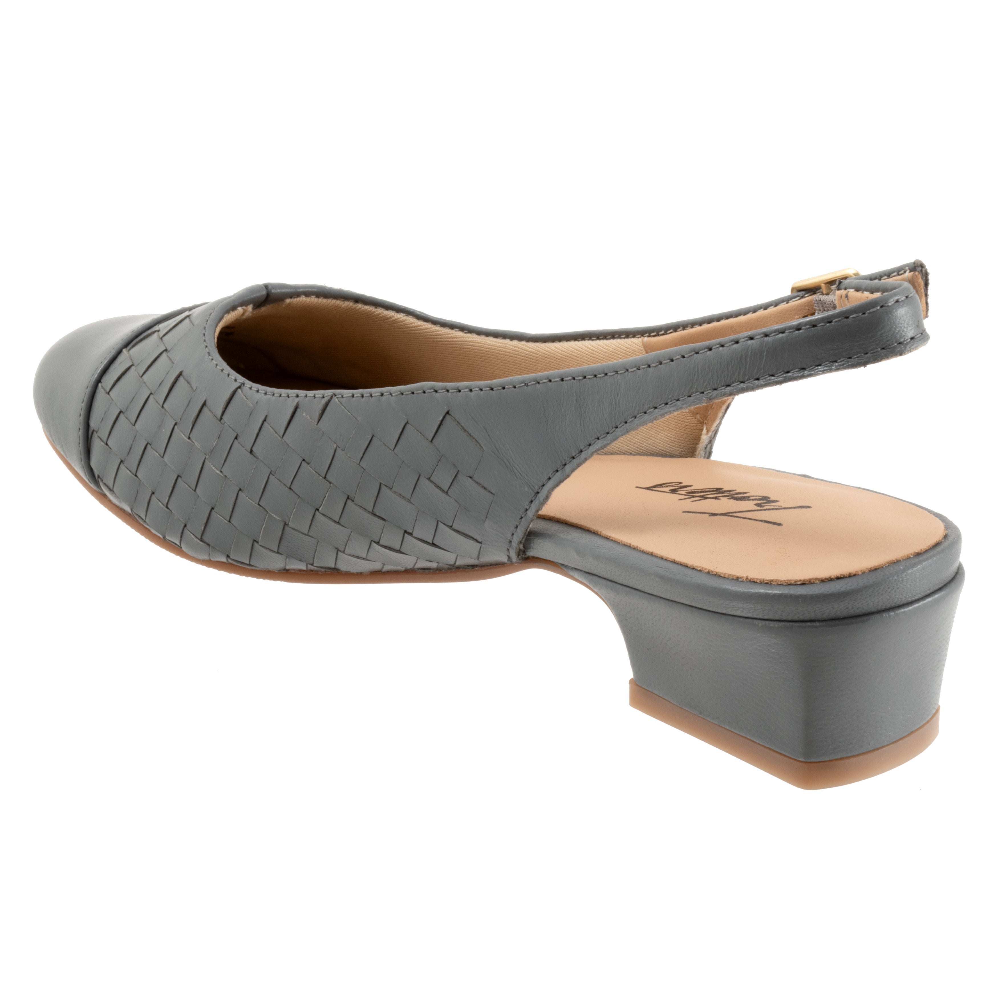 Dea Woven Pump, MID GREY, on-hover image number 1