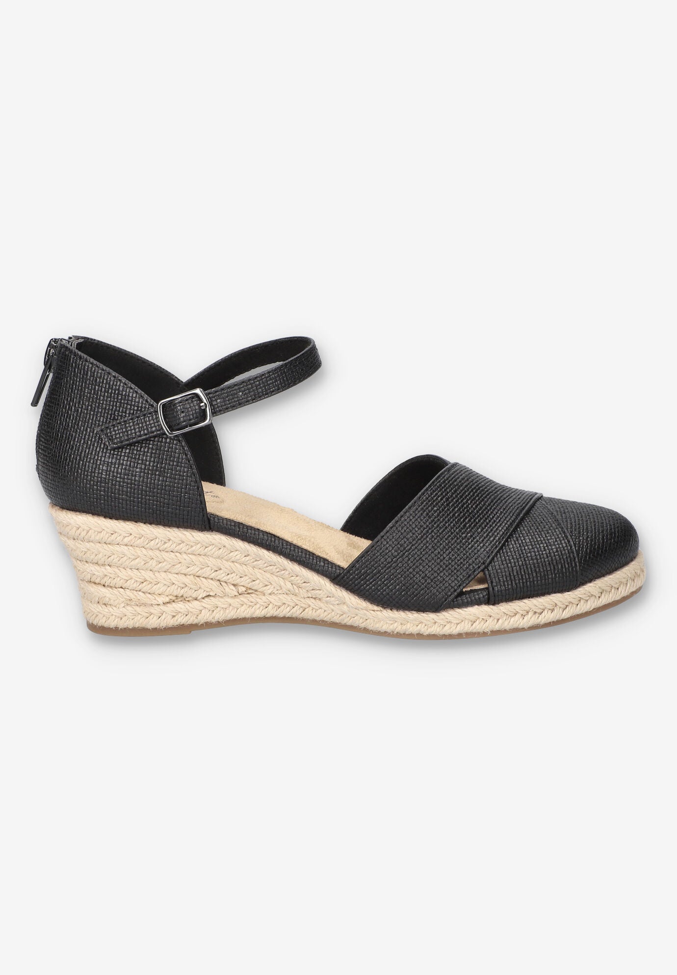 Coast Espadrille Wedge, BLACK LINEN, alternate image number 2