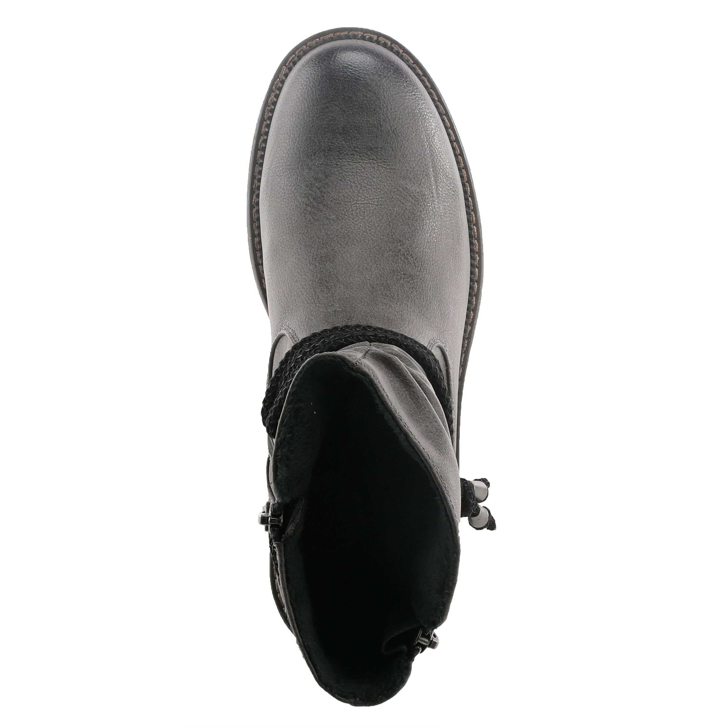 Kathie Mid Calf Boots, GREY, alternate image number 3
