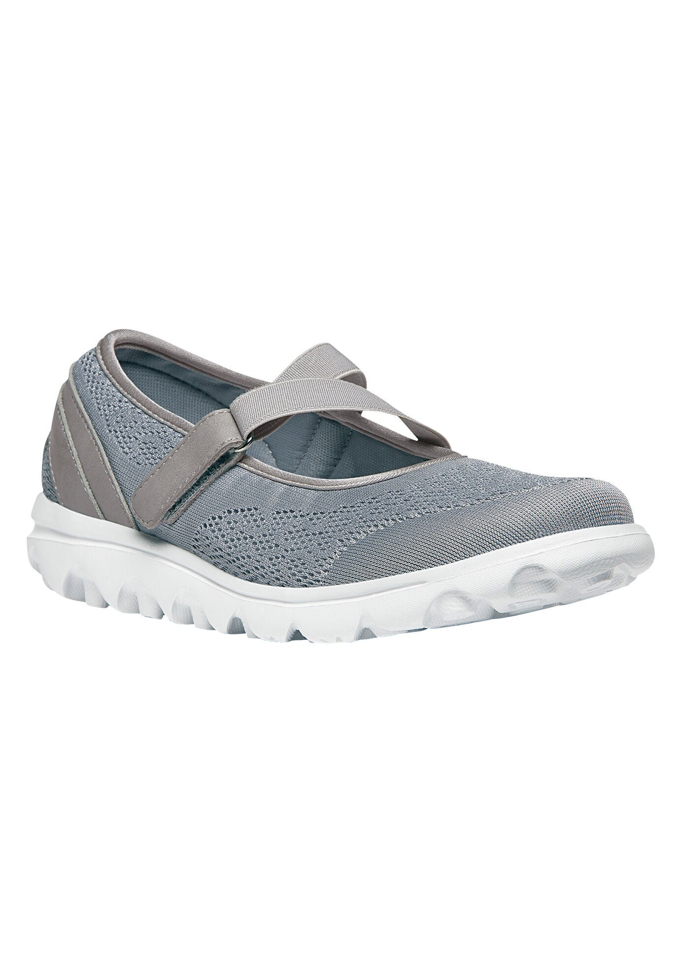 TravelLite Mary Jane Sneaker by Propet&reg;, SILVER, hi-res image number 0