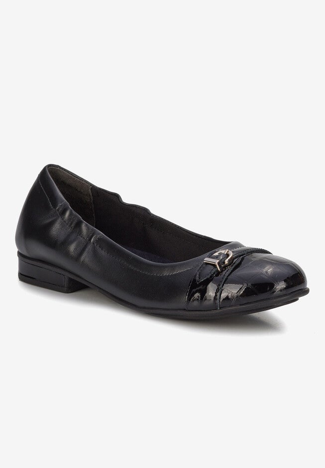 Trista Flat, BLACK LEATHER PATENT, hi-res image number 0