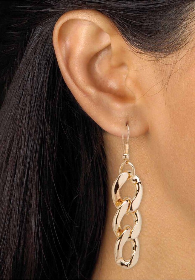 Crystal & Gold Link Necklace, Bracelet & Earring Set, , alternate image number 5