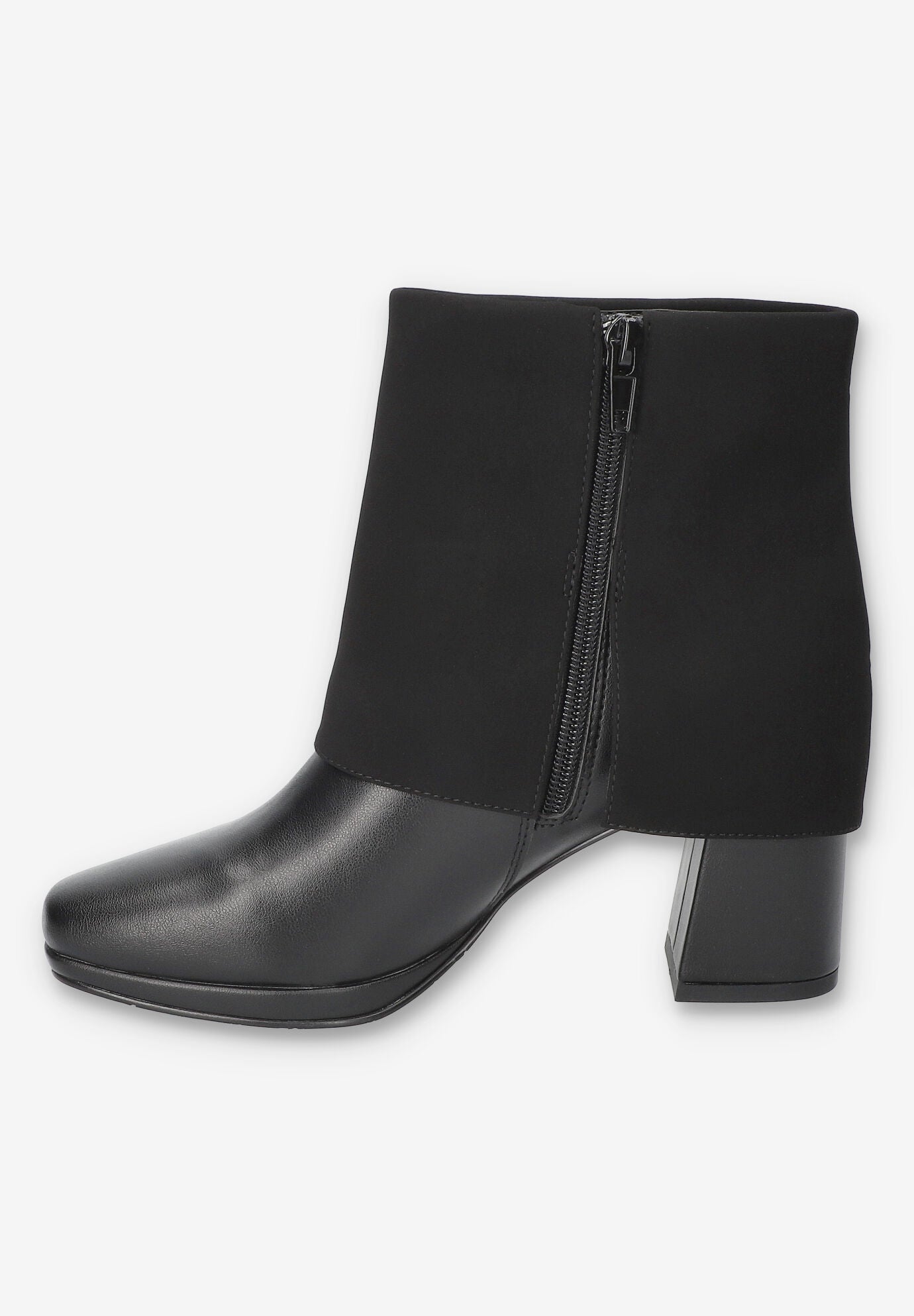 Sutton Sqaure Toe Ankle Boot, BLACK LAMY, alternate image number 4