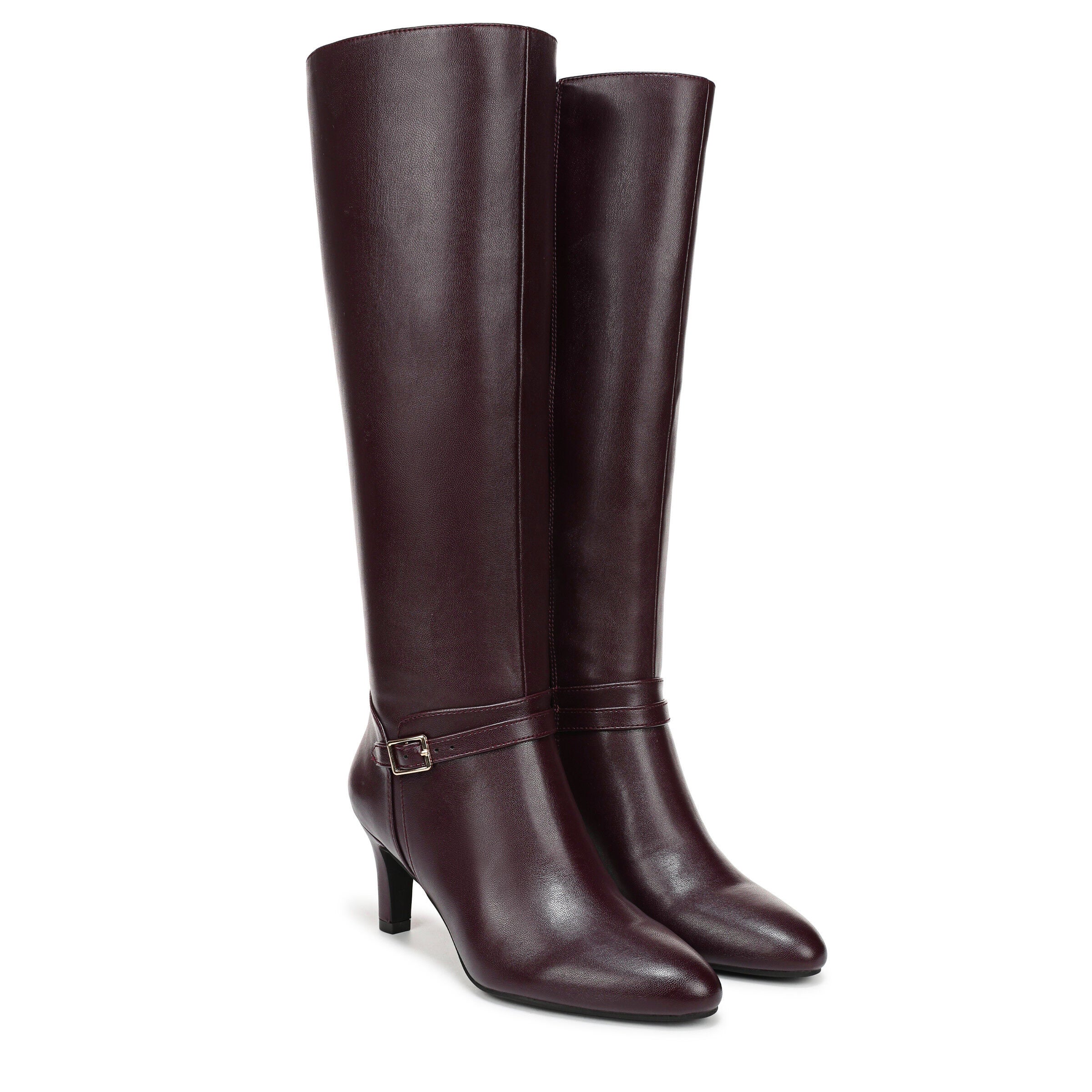 Glenore Wide Calf Knee High Boot, PLUM, alternate image number 2