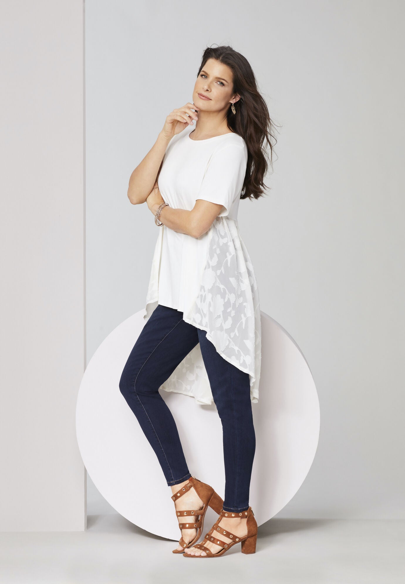 Georgette-Back Ultra Femme Tunic, , alternate image number 3