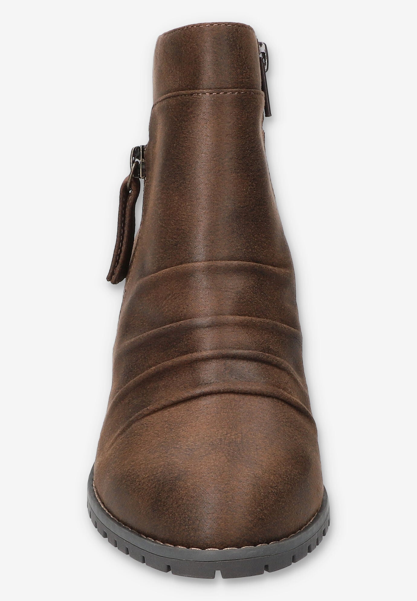 Janita Block Heel Ankle Boot, BROWN, alternate image number 3