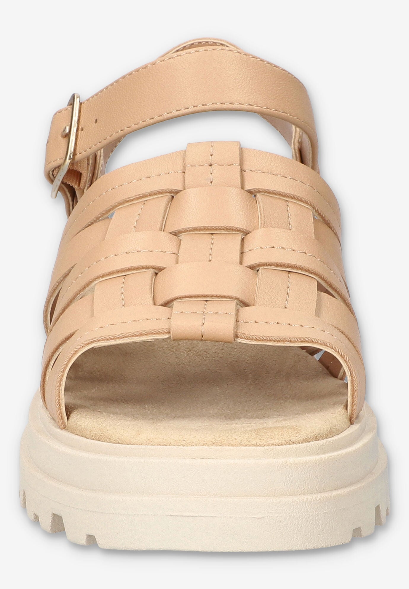 Loni Lug Sole Fisherman Sandal, NATURAL LEATHER, on-hover image number 1