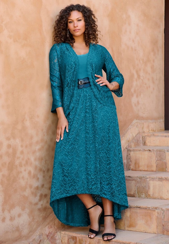 Allover Lace Cardigan, , alternate image number null