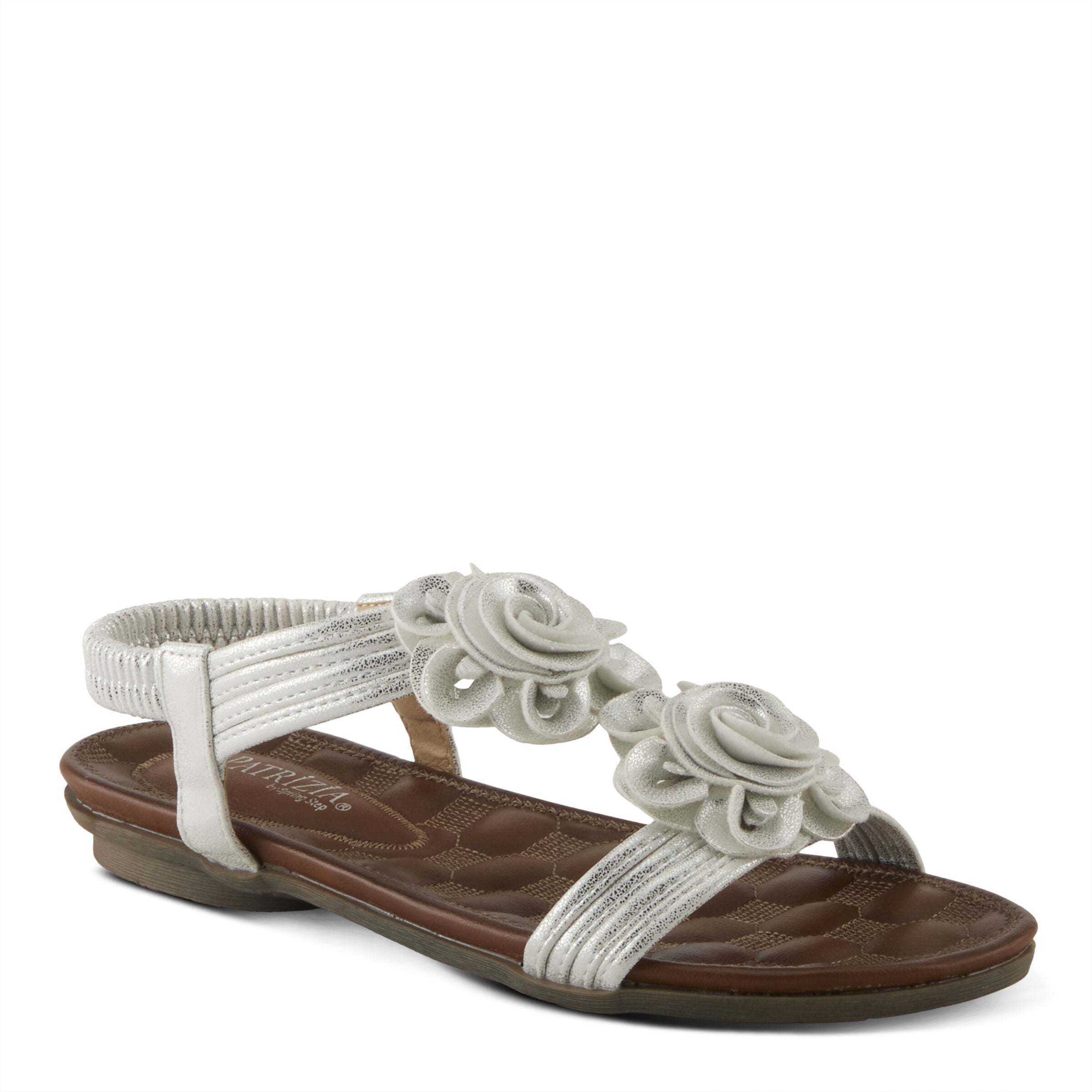 Nectarine T-Strap Thong Sandal, SILVER, hi-res image number 0