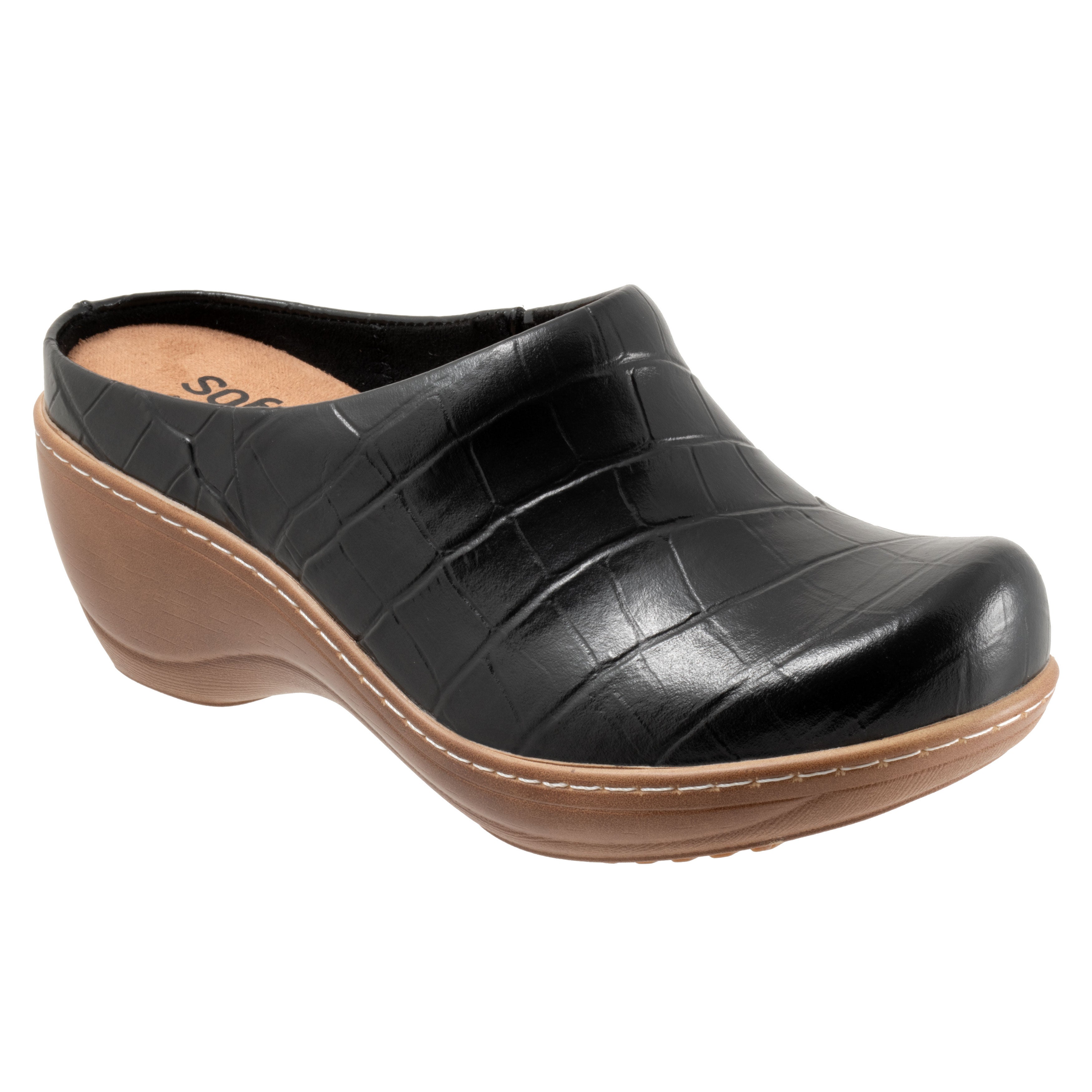Madison Clog, DARK BLACK CROCO, hi-res image number 0