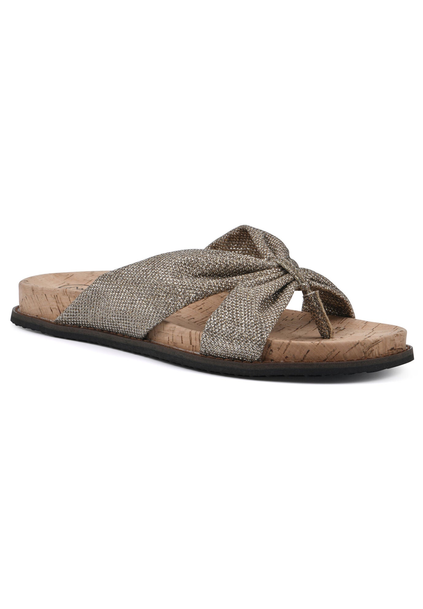 Malanga Sandal, GOLD GLITTER FABRIC, hi-res image number 0