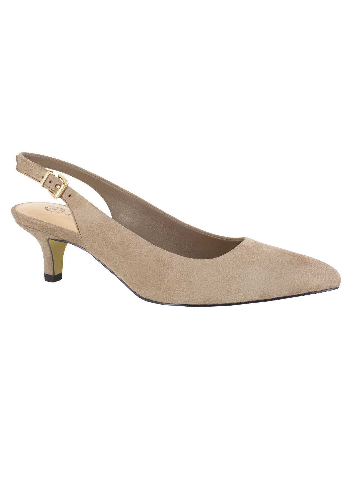 Scarlett Slingback Pumps by Bella Vita®, ALMOND KID SUEDE, hi-res image number 0