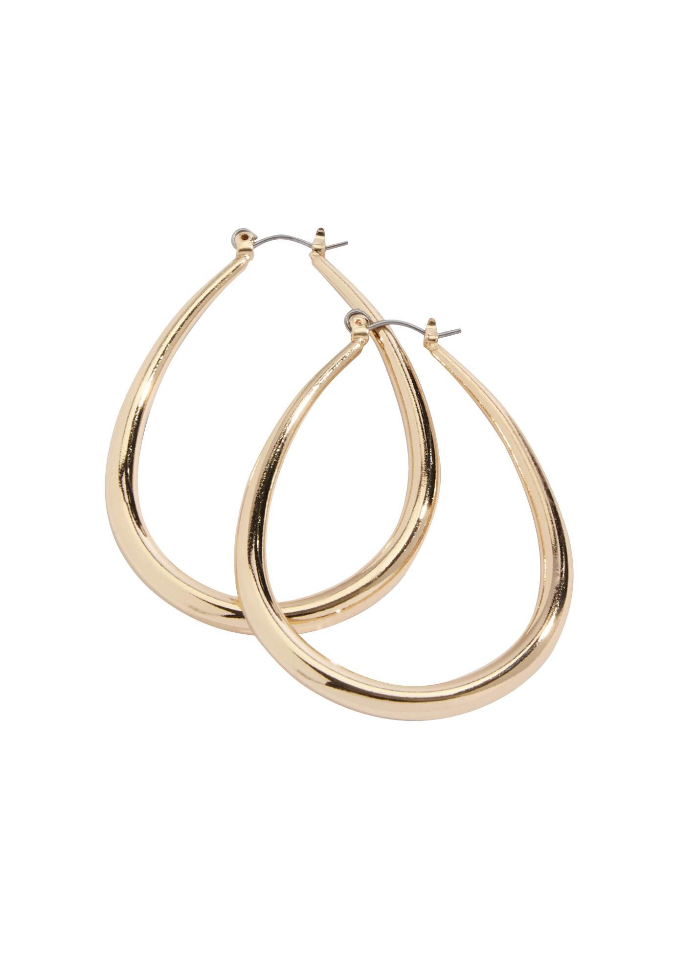 Teardrop Earring, GOLD, hi-res image number 0