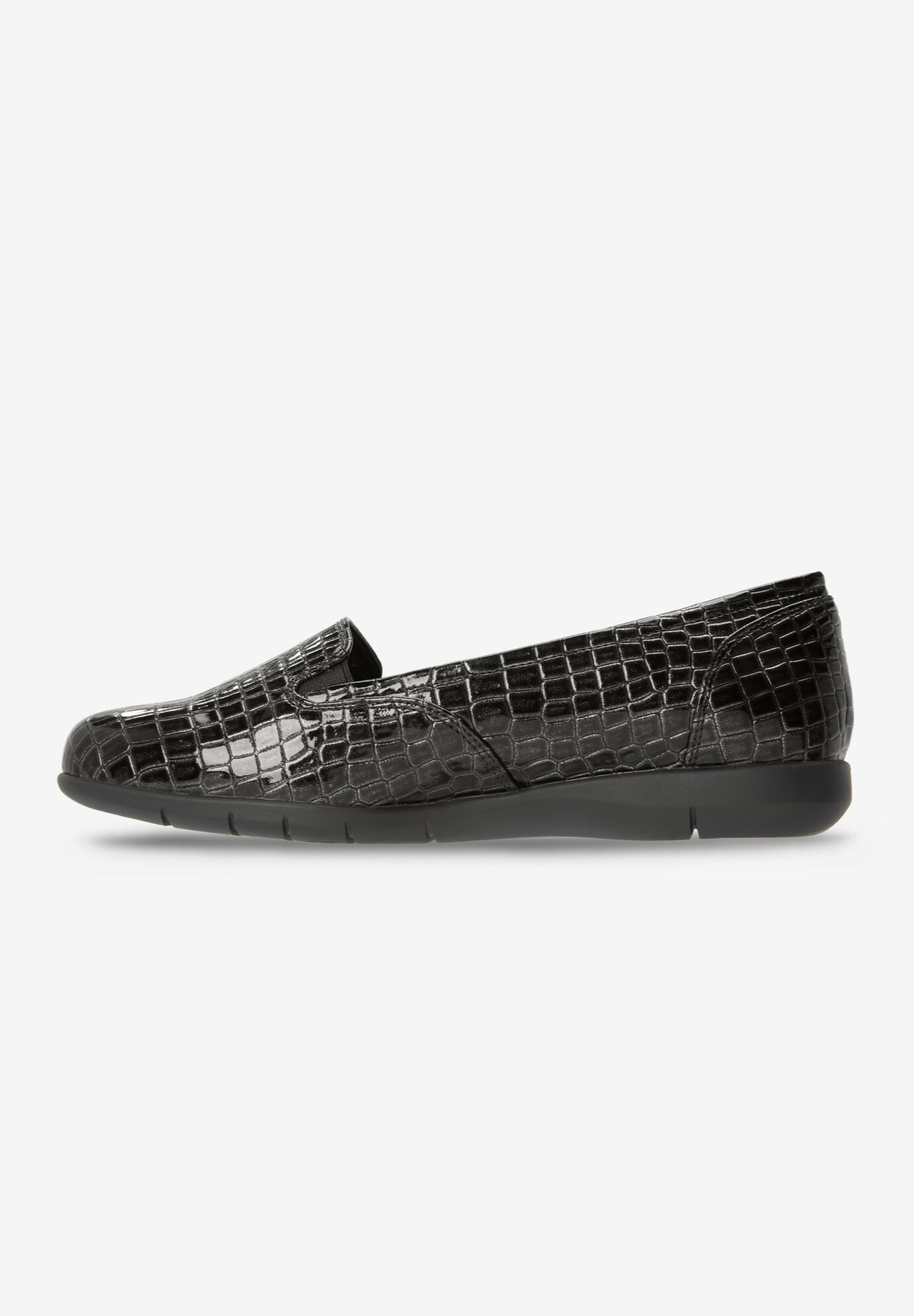 The Leisa Slip On Flat, BLACK, alternate image number 3