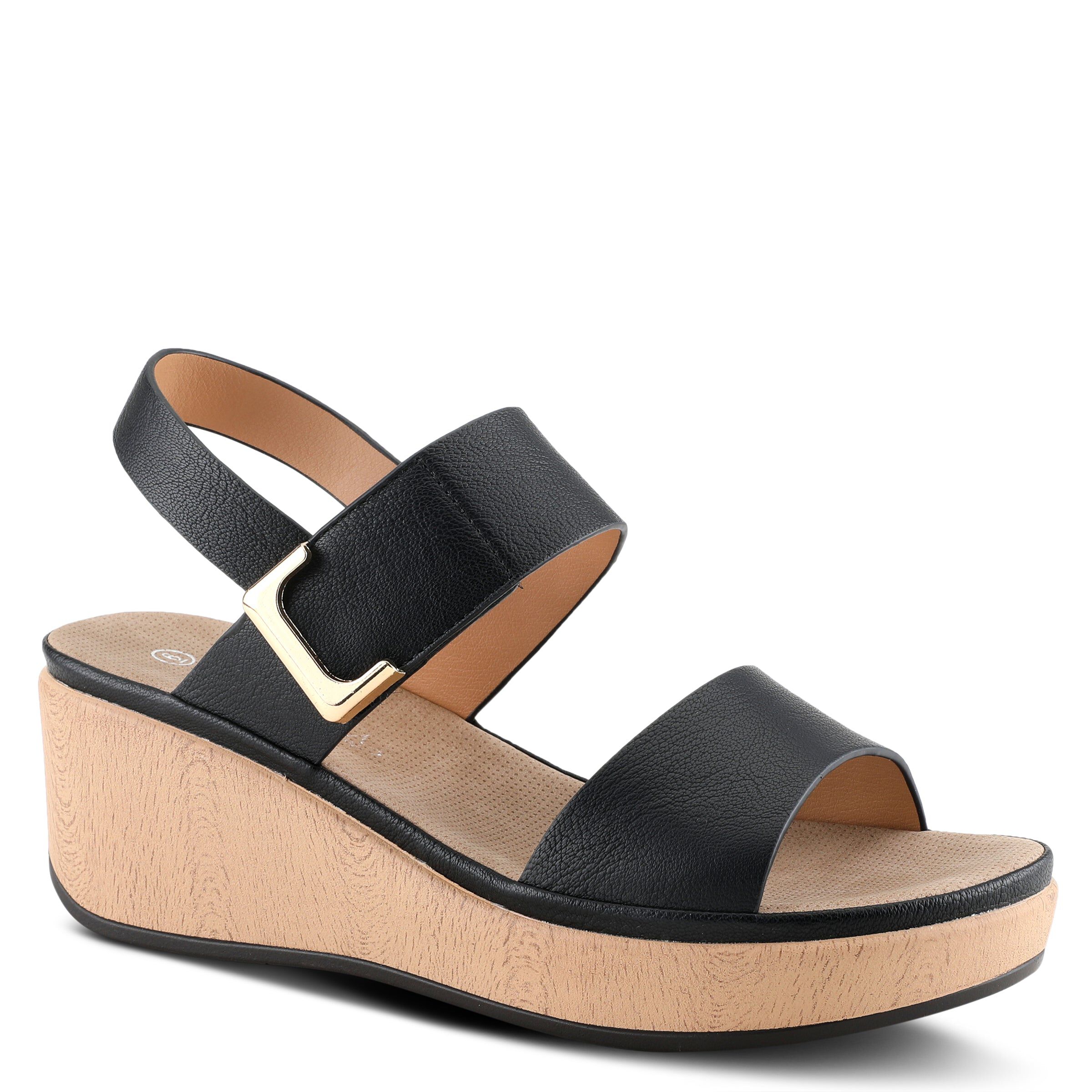 Spelta Platform Sandal, BLACK, hi-res image number 0