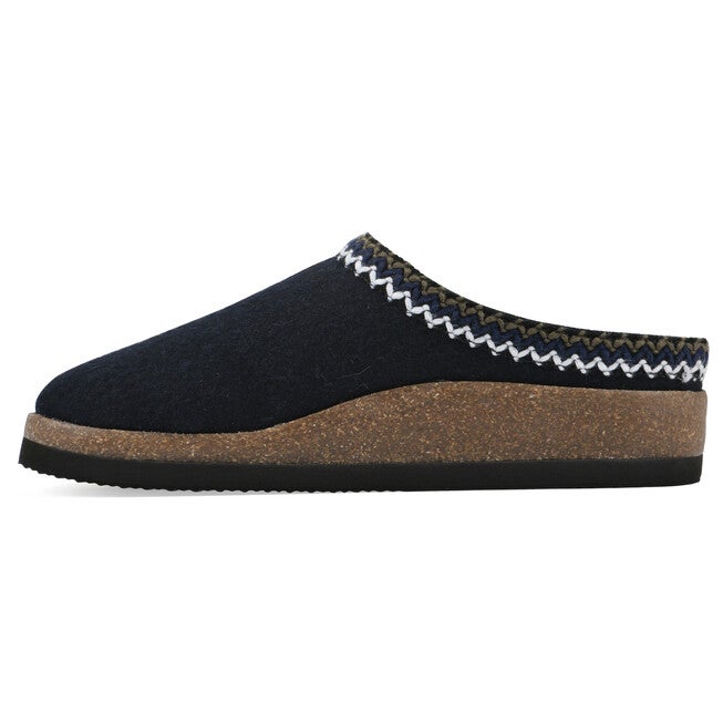 Bundle Up Footbeds Clog, NAVY FABRIC, alternate image number 3