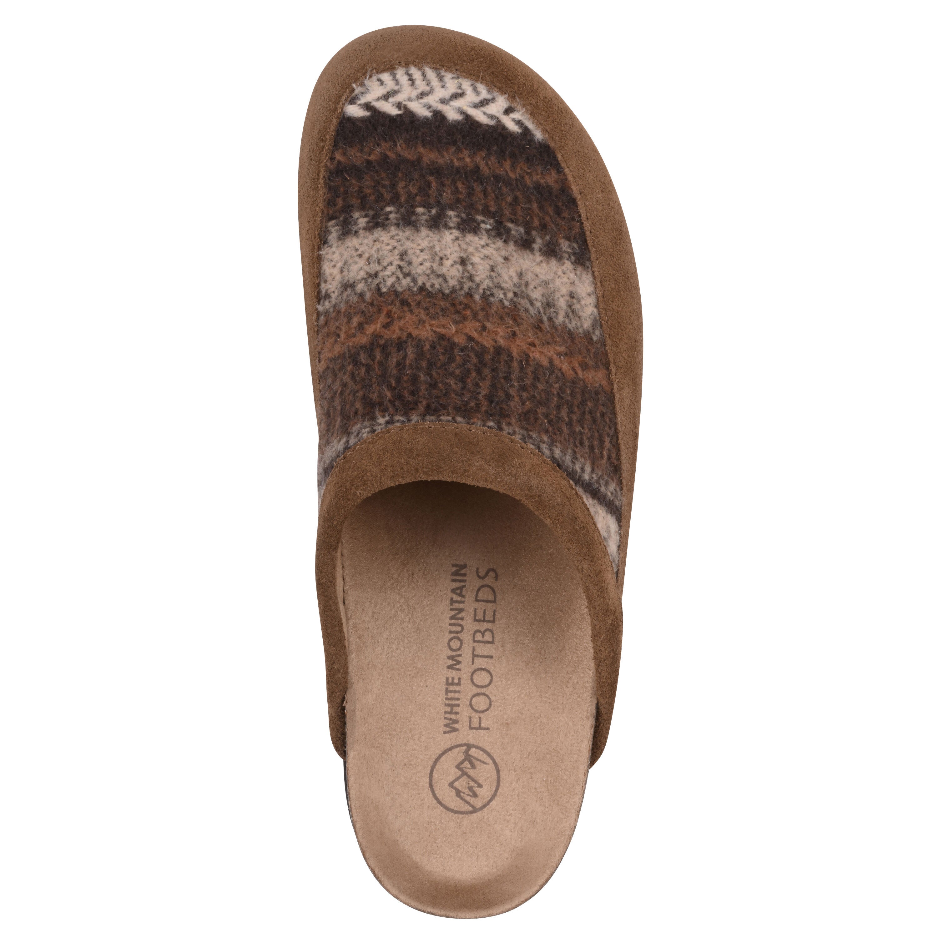 Benday Footbeds Clog, CHESTNUT, alternate image number 4