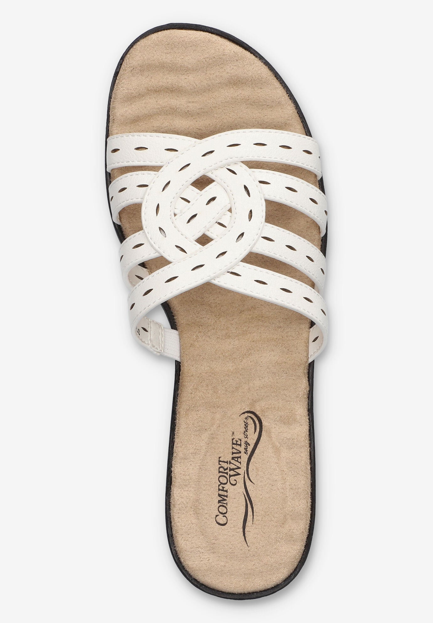 Cammie Slide Sandal, WHITE, alternate image number 6