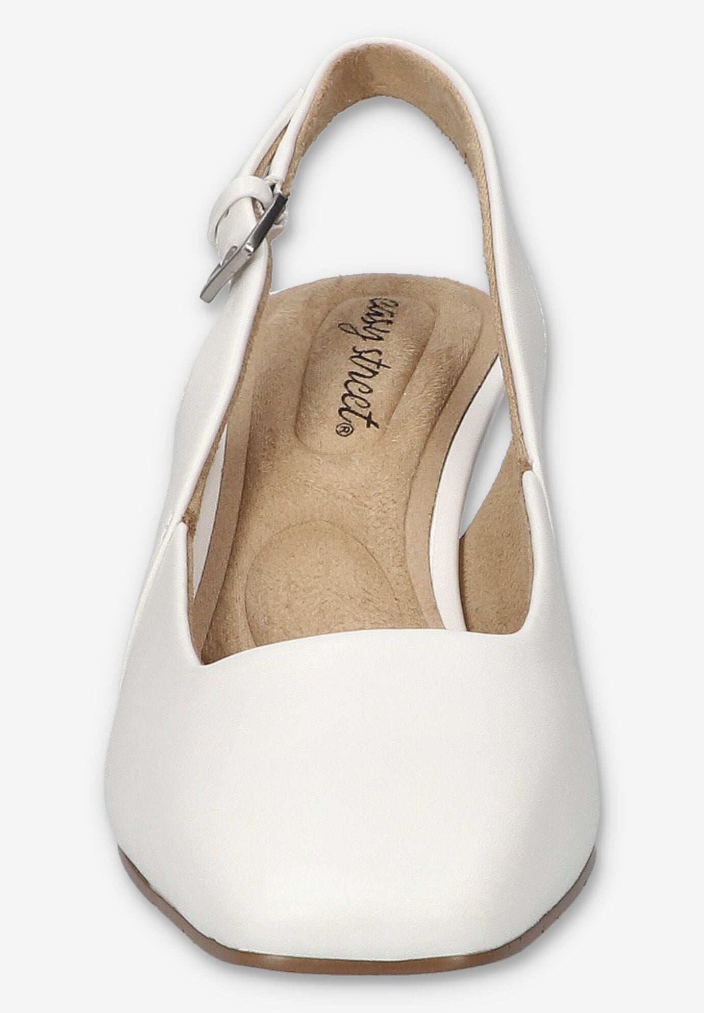 Ritsa Square Toe Slingback Pump, WHITE, on-hover image number 1