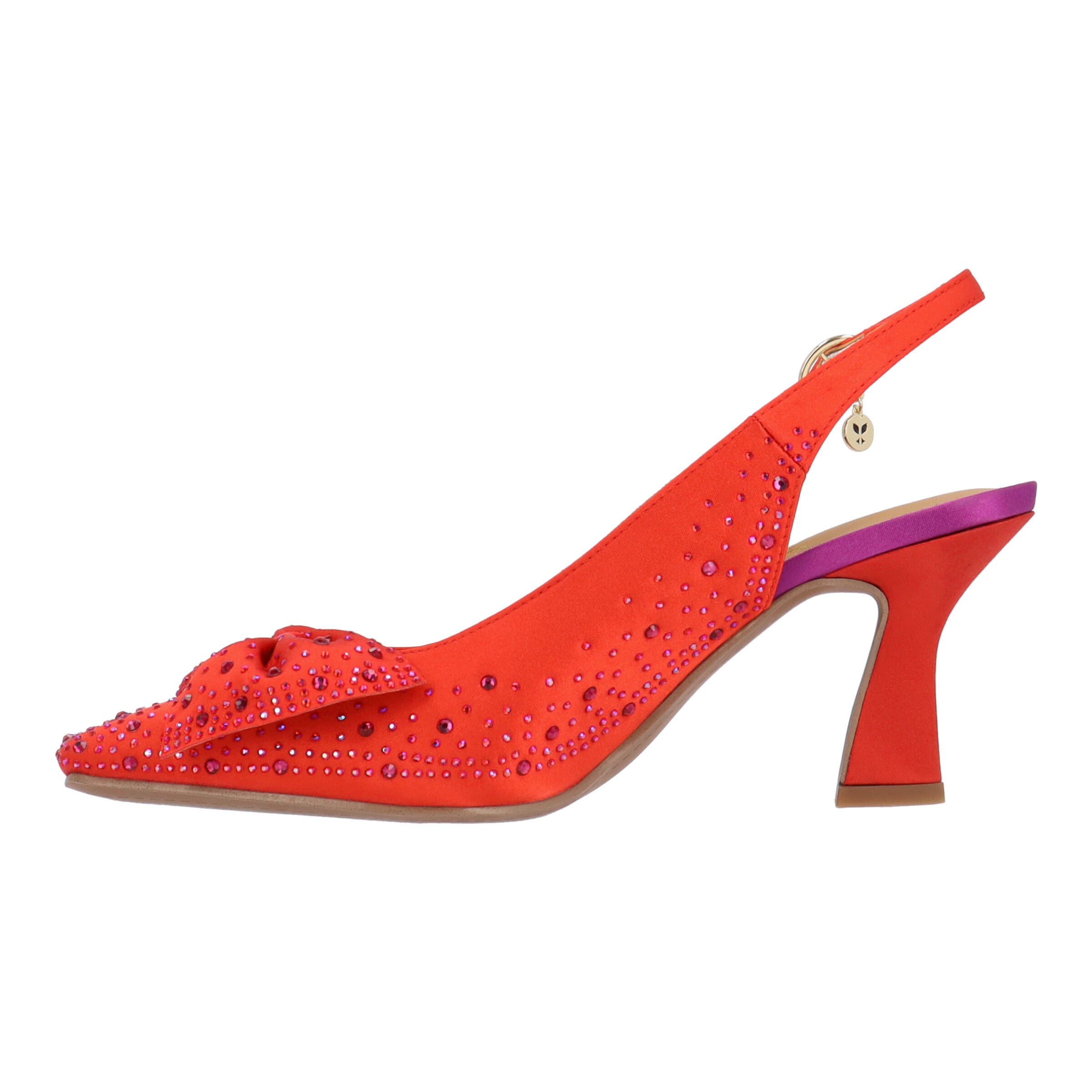 Harlan Slingback Pump, RED PURPLE, alternate image number 4