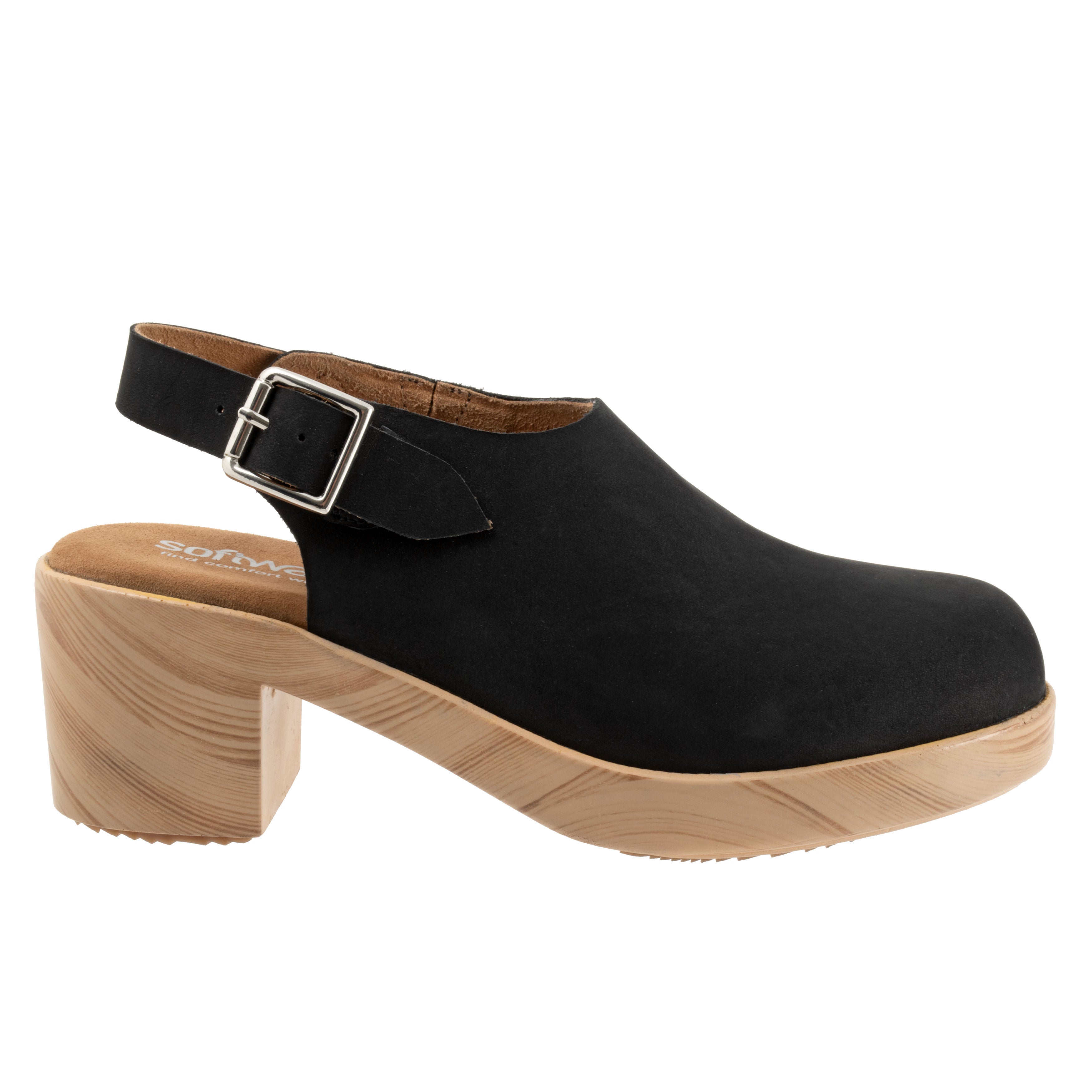 Fairbanks Clog, DARK BLACK NUBUCK, alternate image number 4