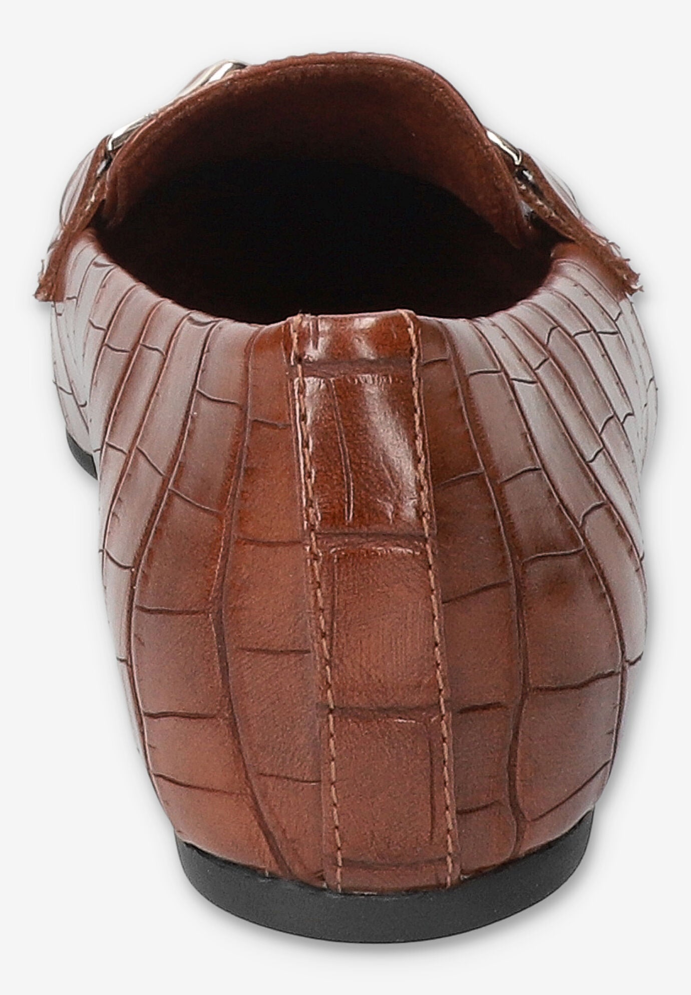 Femi Square Toe Flat, TAN CROCO, on-hover image number 1