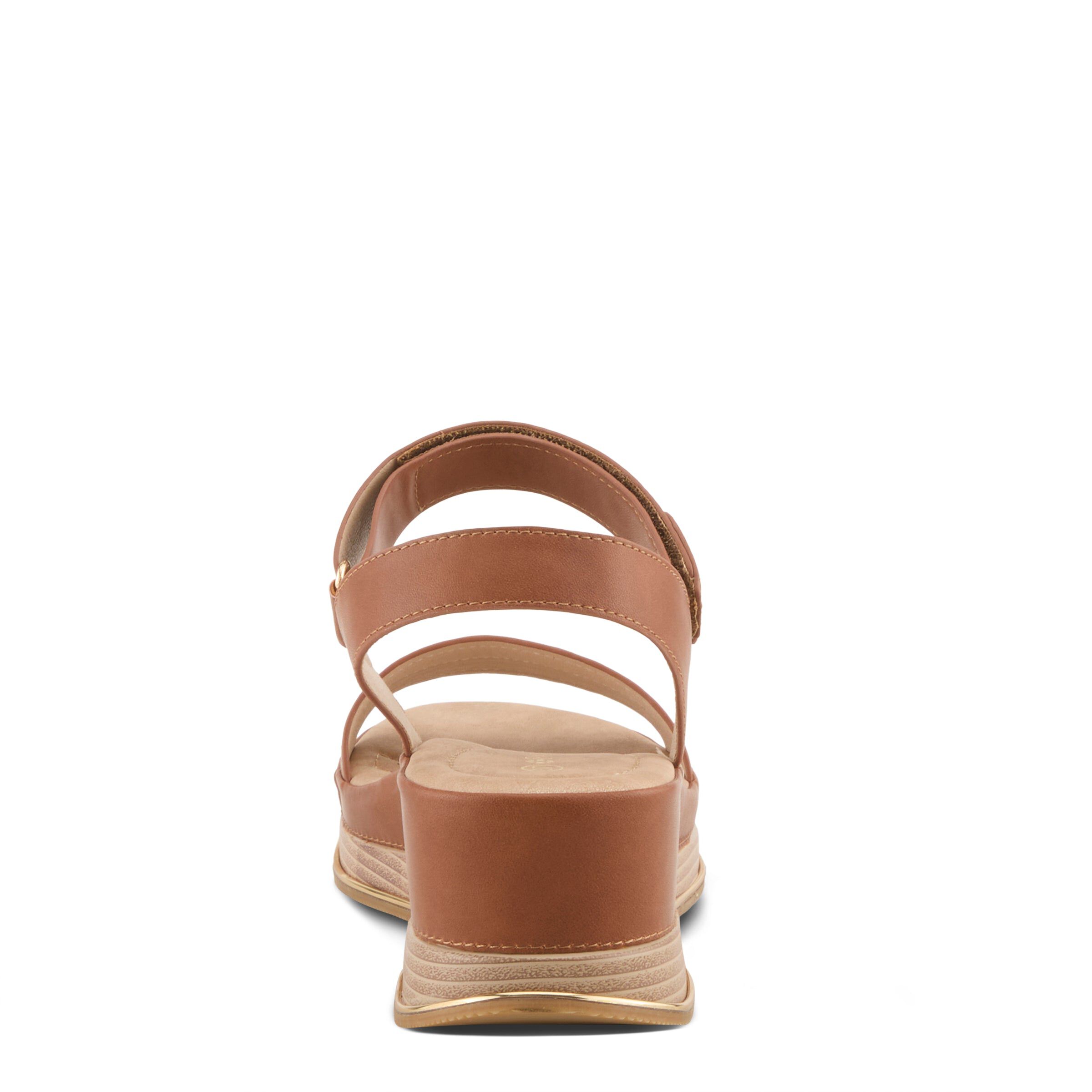 Sahil Wedge Sandal, CAMEL, on-hover image number 1