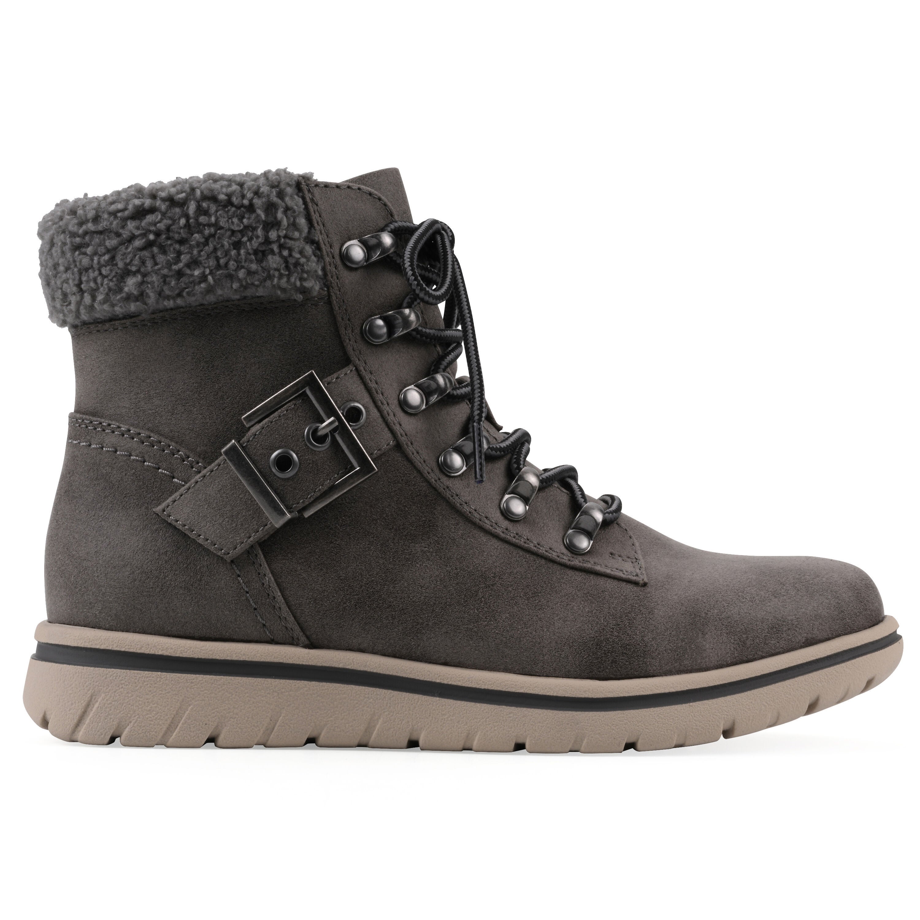 Hadrian Hiker Bootie, CHARCOAL FABRIC, alternate image number 2