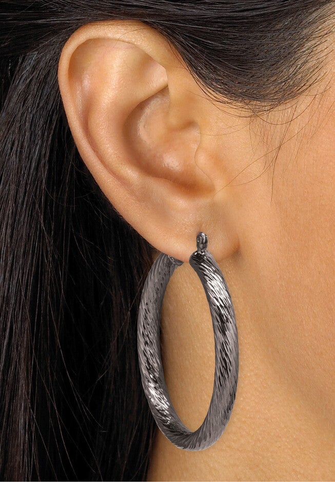 Mutil Colored Plated Hoop Earring 4 Pair Set, , alternate image number null