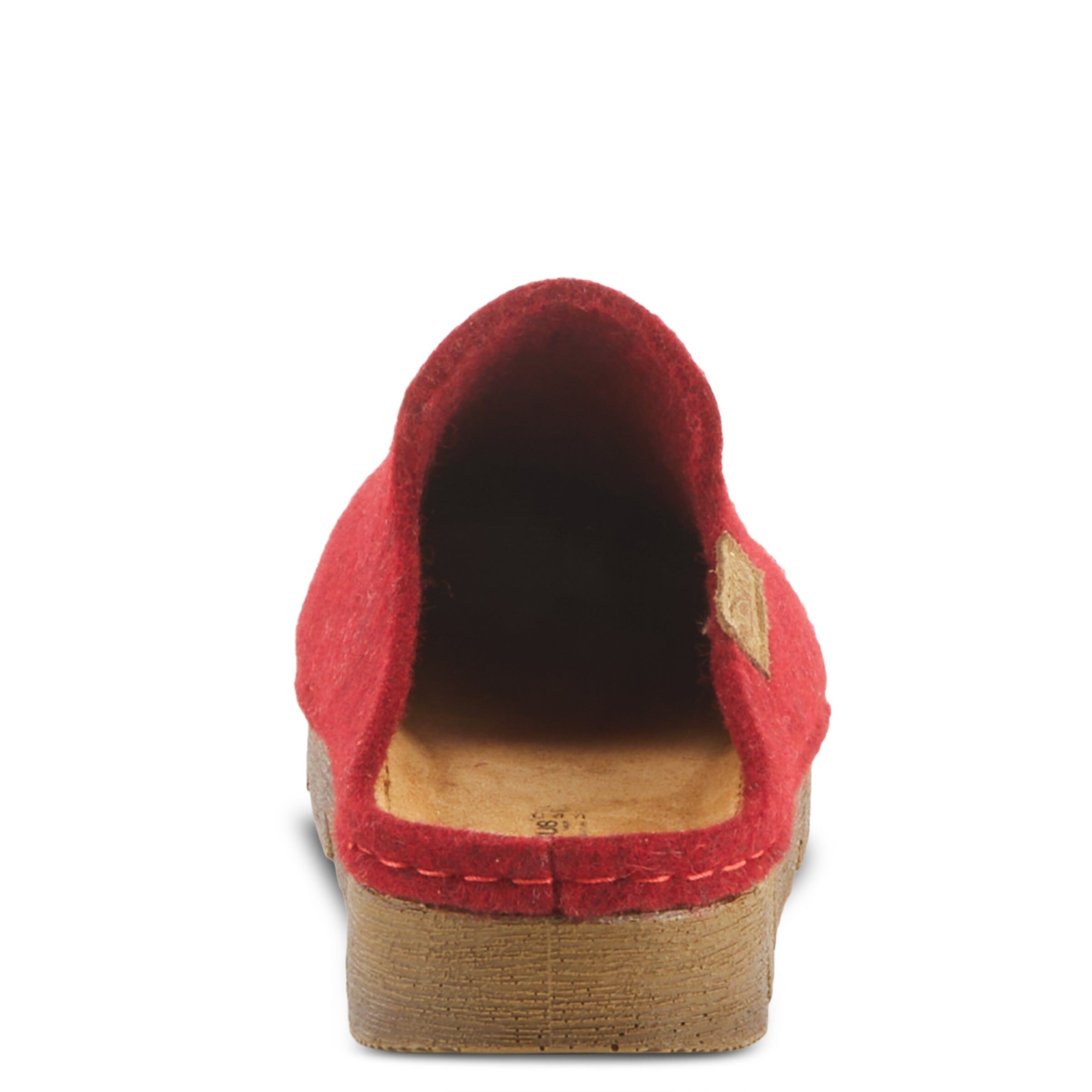Cloggish Open Back Clog Slipper, RED, alternate image number 4