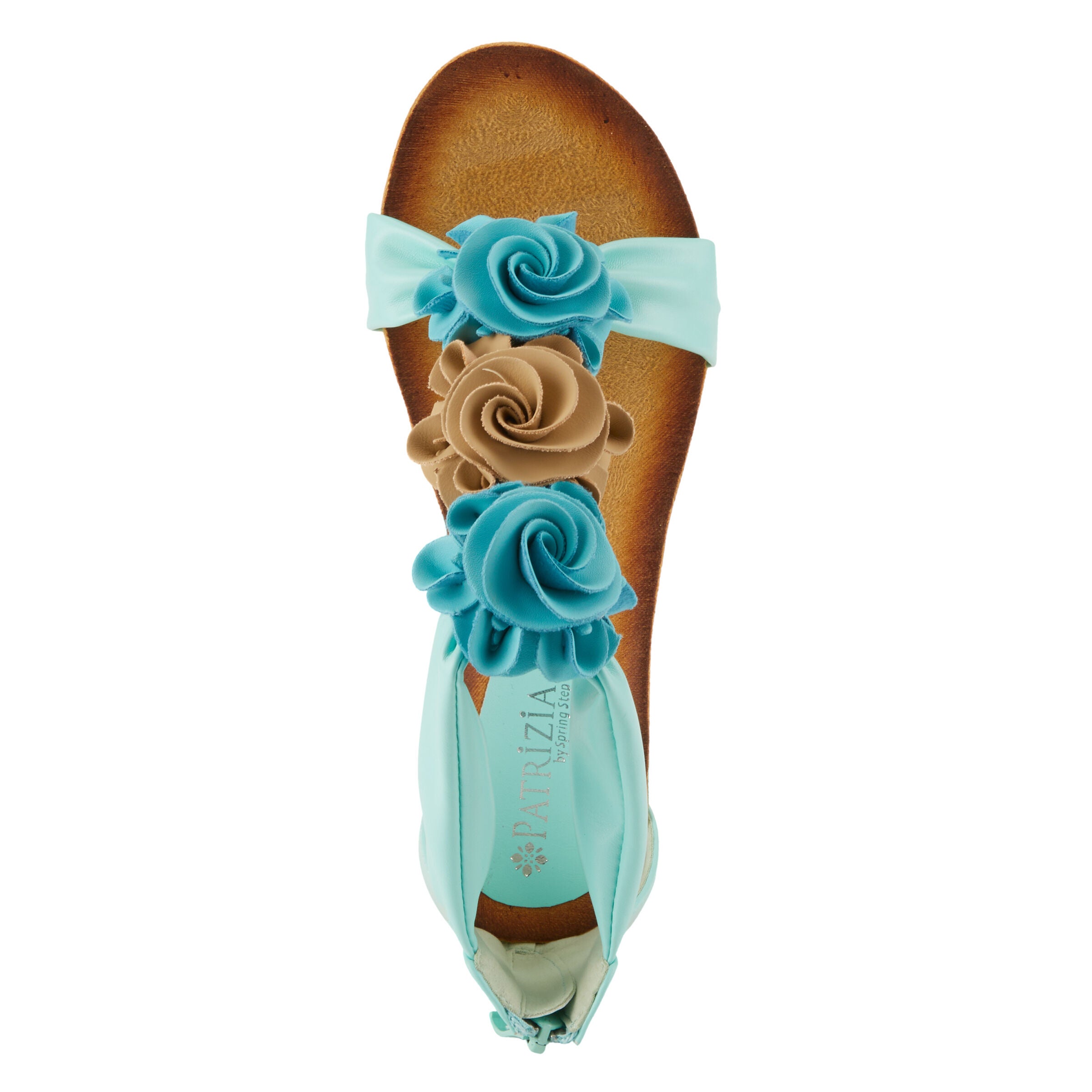 Harlequin T-Strap Sandal, AQUA, alternate image number 3