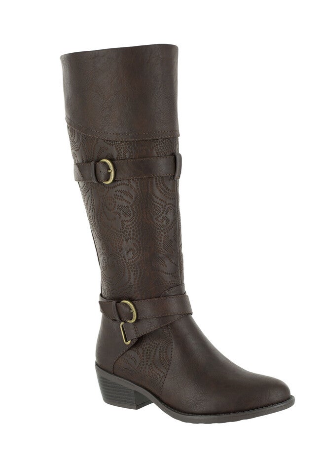 Kelsa Boots by Easy Street®, BROWN, hi-res image number null