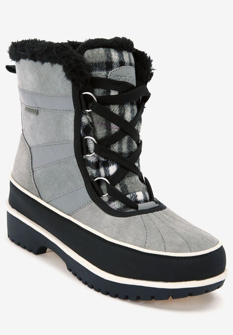 The Brienne Waterproof Boot , GREY PLAID, hi-res image number null