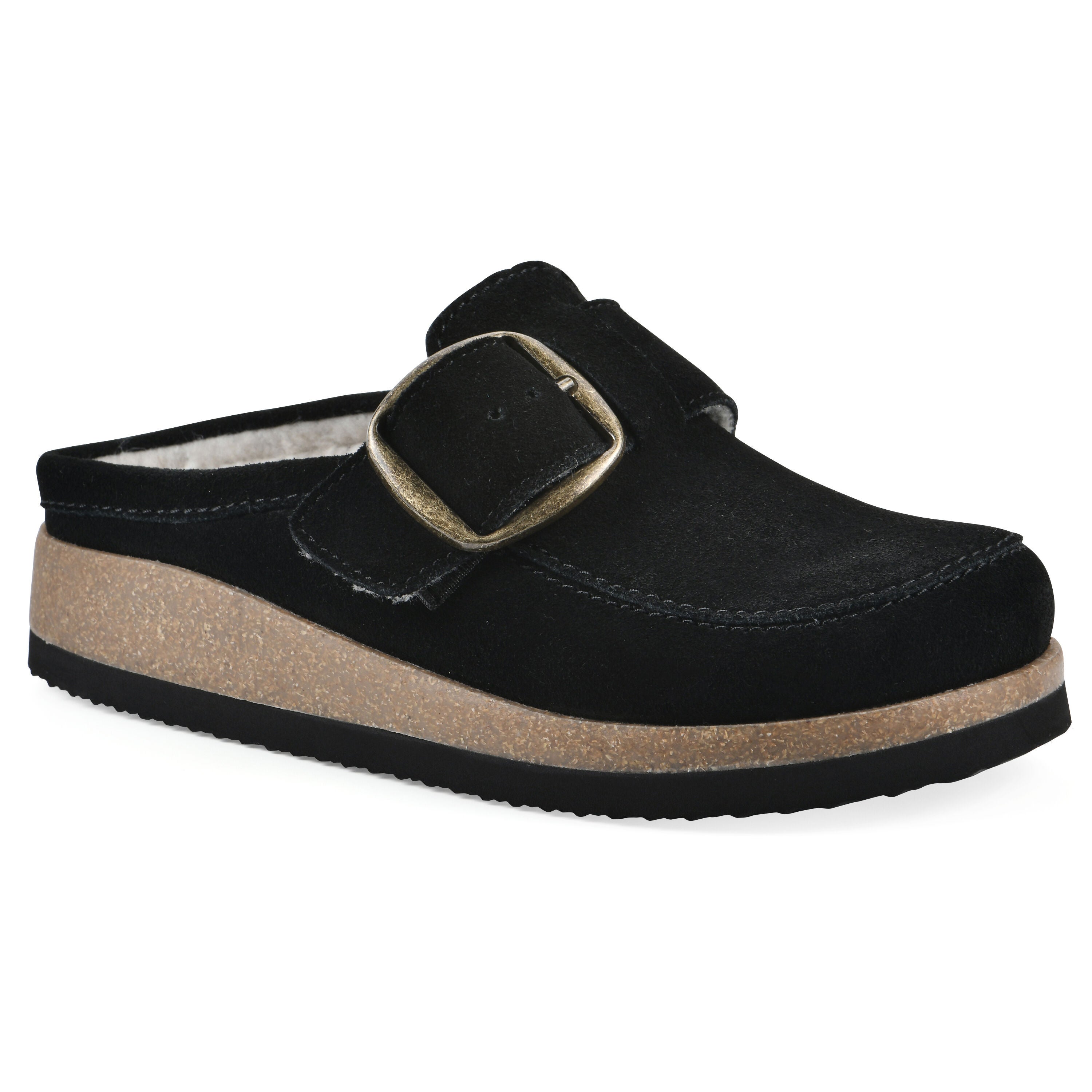 Bueno Footbeds Clog, BLACK SUEDE FF, hi-res image number 0