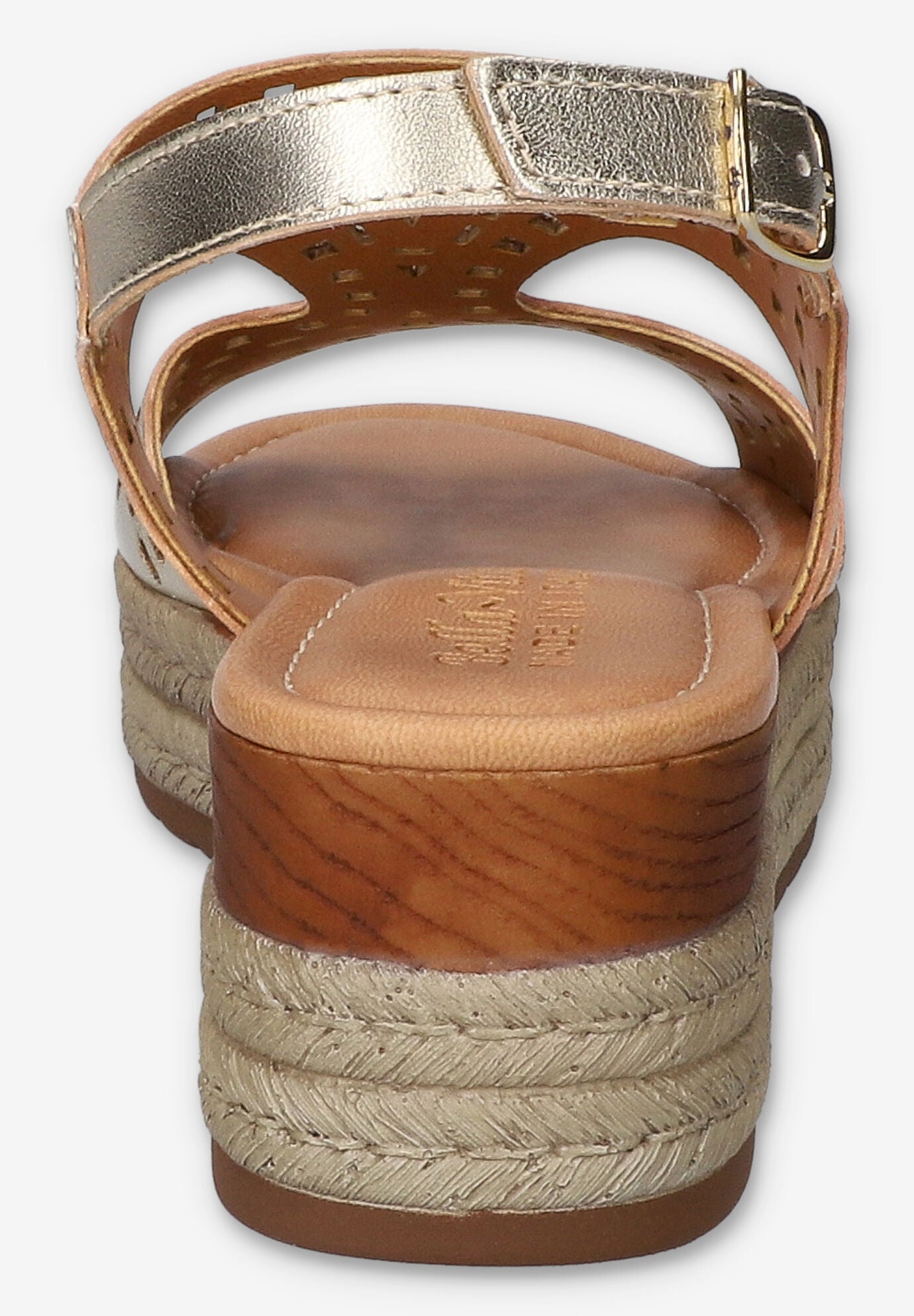 Ann-Italy Wedge Sandal, CHAMPAGNE LEATHER, alternate image number 3