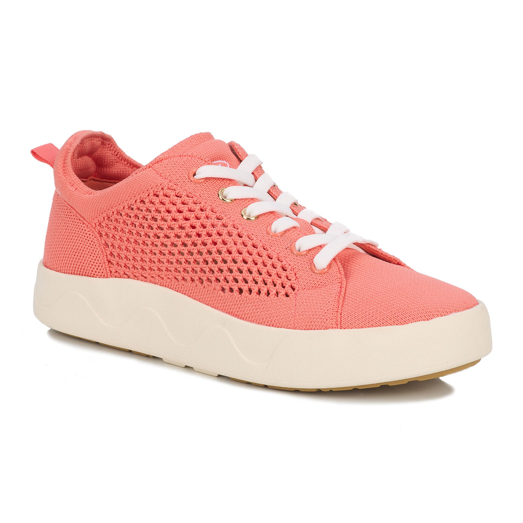 Sunnie Knit and Mesh Sneaker, CORAL, hi-res image number 0