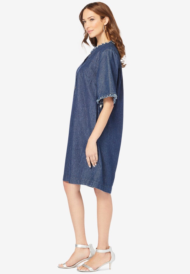 Denim Shirtdress, , alternate image number null