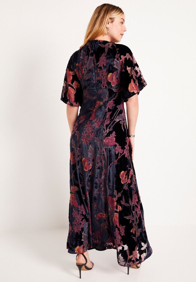 Burnout Velvet Maxi Dress, , on-hover image number null