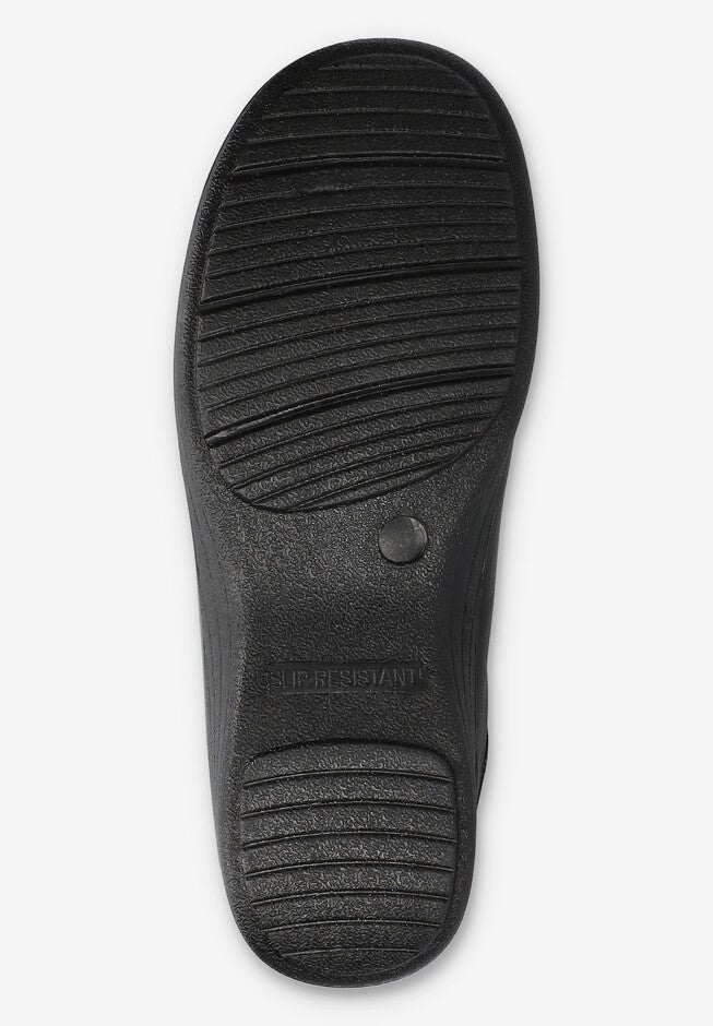 Domino Slip-Resistant Clog, BLACK, alternate image number 5