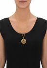 Goldtone Antiqued Butterfly Pendant with 24" Chain, , alternate image number null