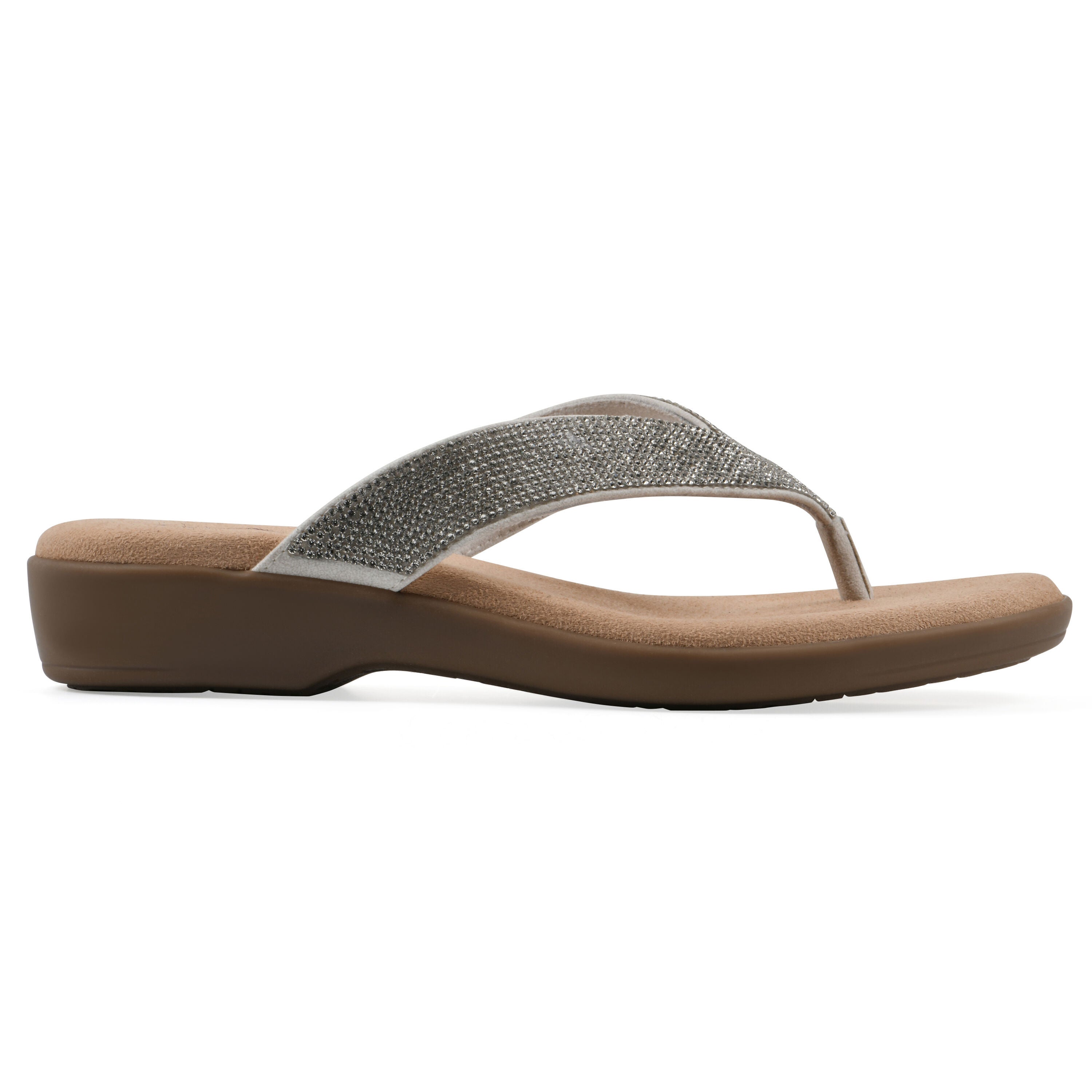 Becharm Thong Sandal, ECRU FABRIC, alternate image number 2