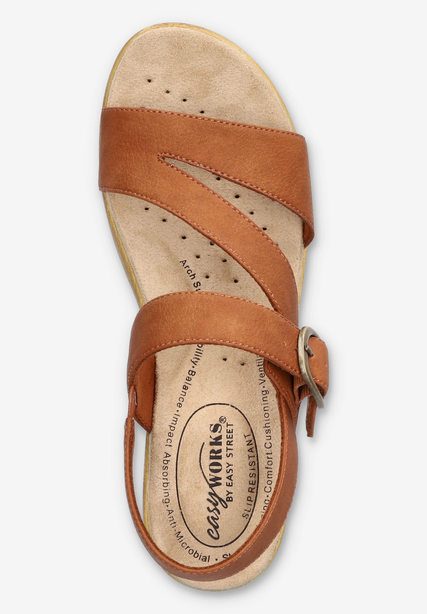 Marnina Slip-Resistant Sandal, TAN, alternate image number 6