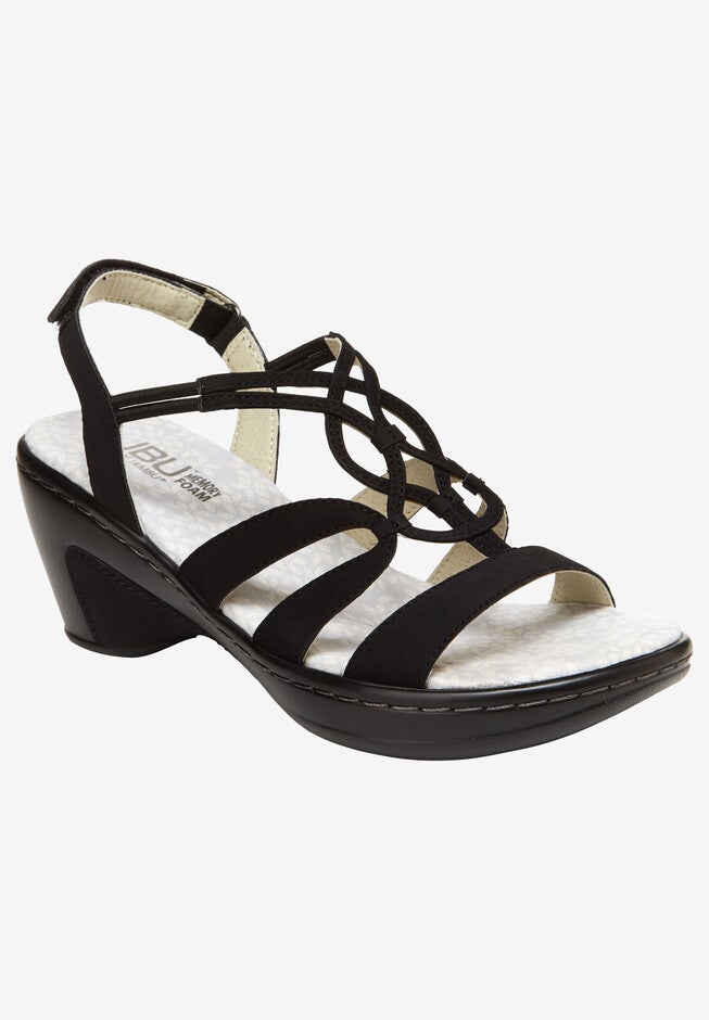 Gigi Wedge Sandal by JBU by Jambu®, BLACK, hi-res image number null