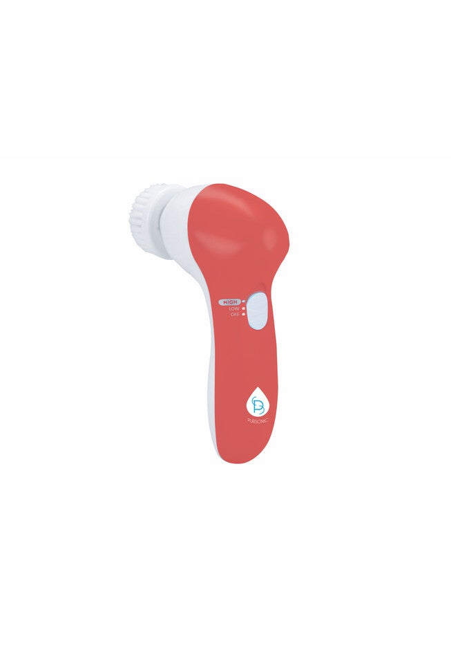 Facial Cleaner With 5 Attachments-Red, , on-hover image number 1